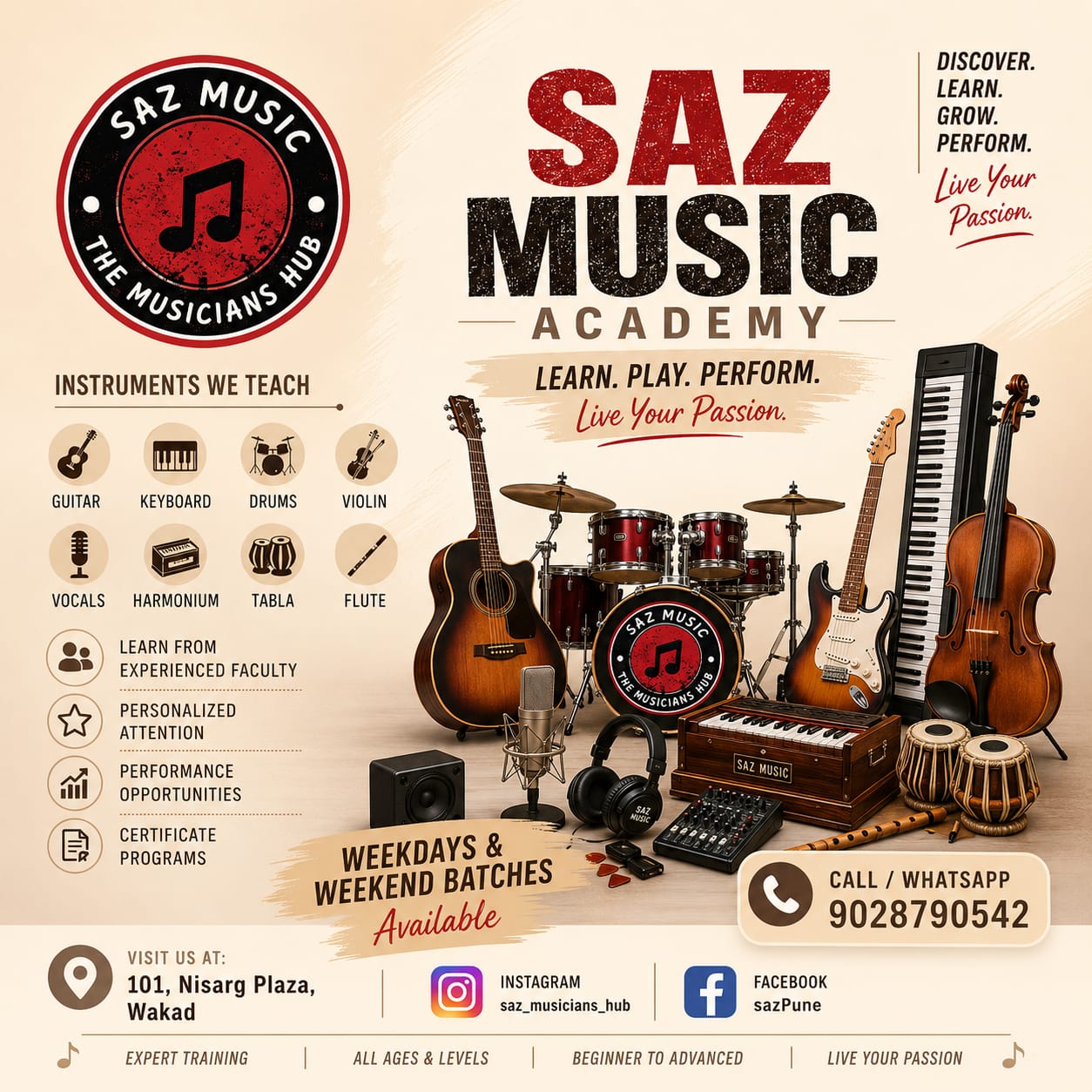 Piano lab session at SAZ music academy Pune